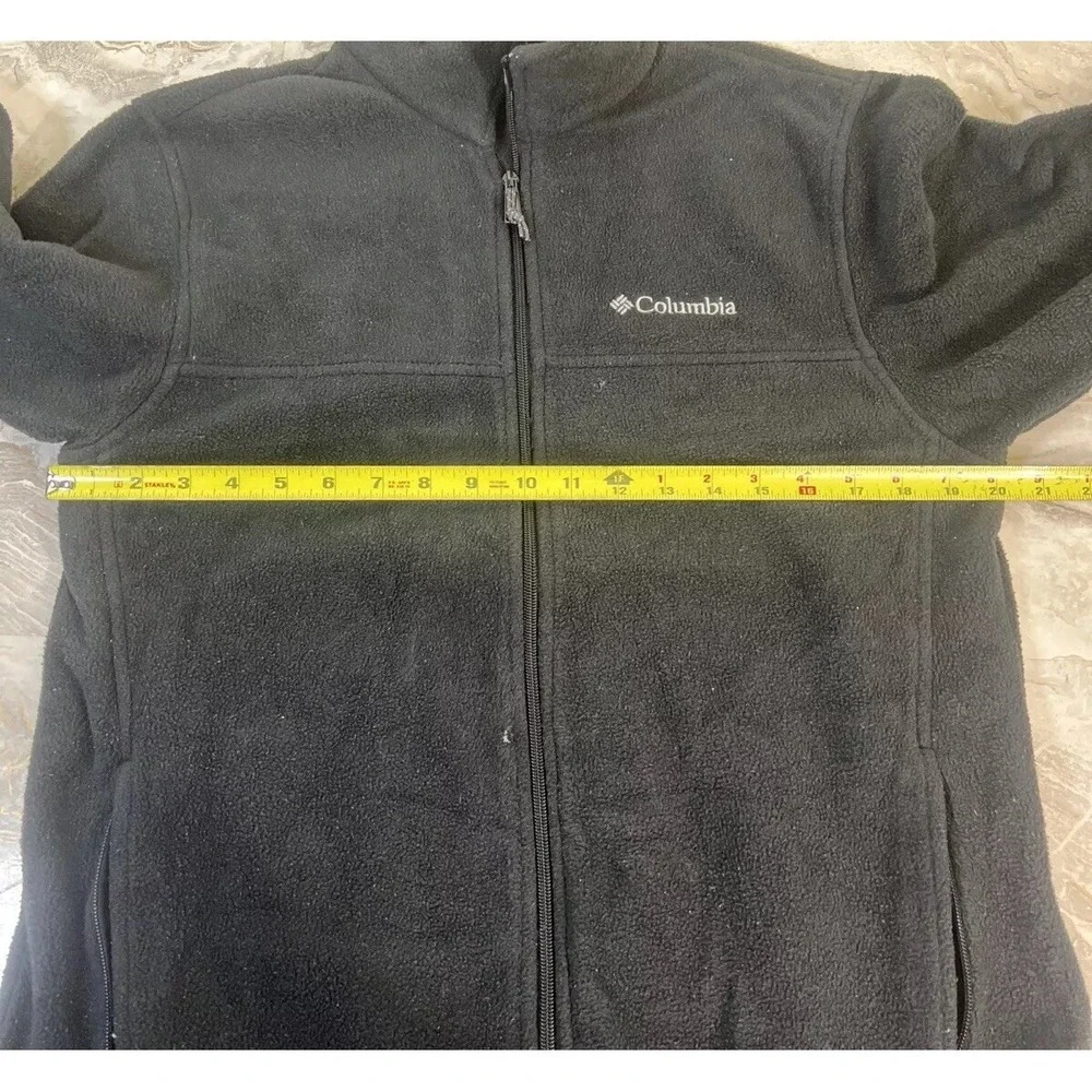 COLUMBIA Rugged Ridge Sherpa Fleece Zip Up Jacket Black Size M